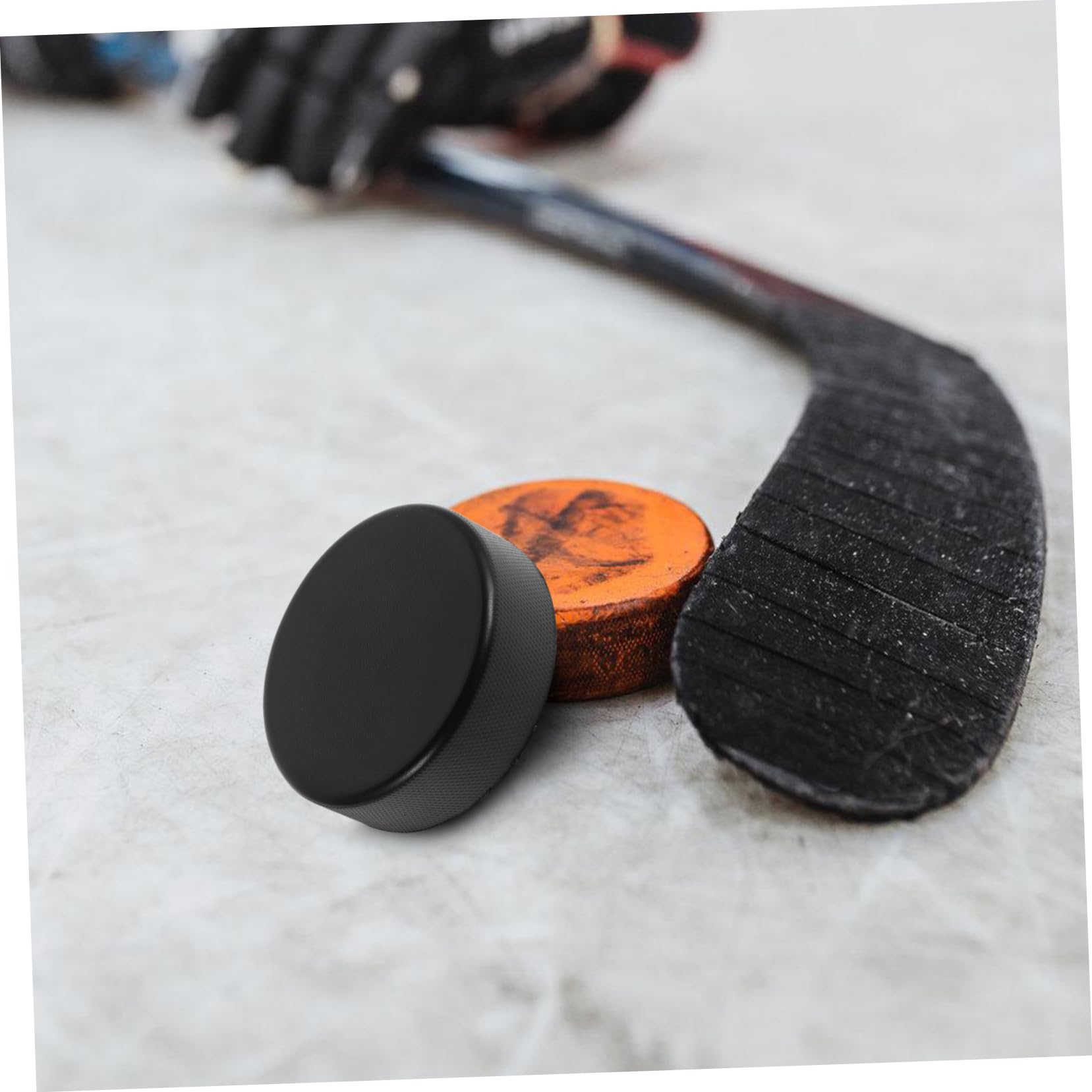 Anneome Pu Eishockey Trainingspucks Schwarz Realistisches Schlaggefühl 20 Stück Leicht und Tragbar für Persönliche Übungseinheiten und Outdoor Training