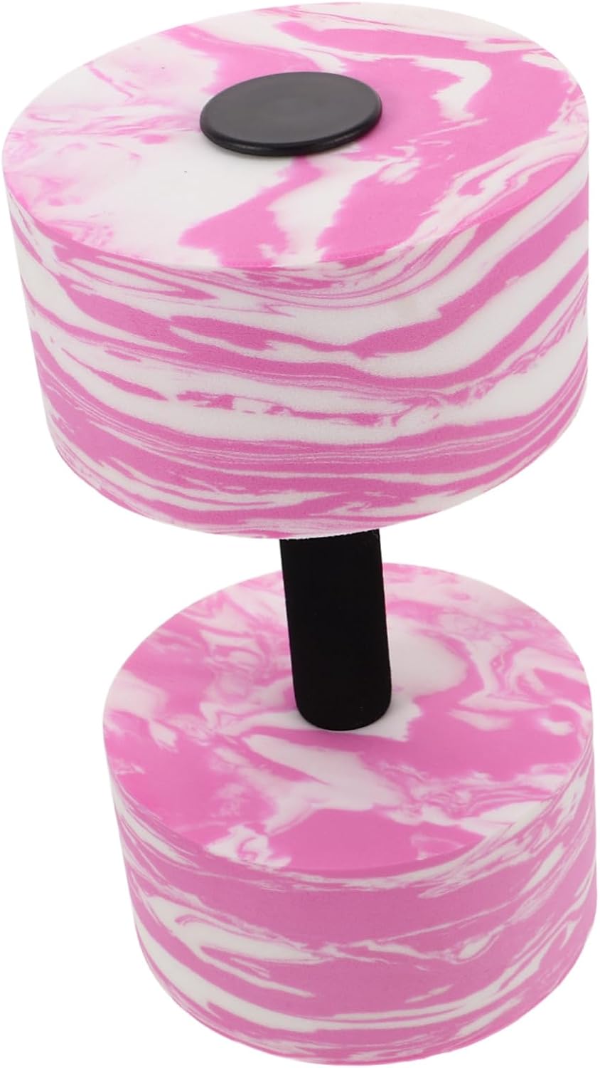 TOYANDONA 1Pcs Eva Floating Dumbbell for Water Aerobics Lightweight Pool Fitness Weights for Muscle Building Endurance Training Suitable for Women Pink White Camouflage