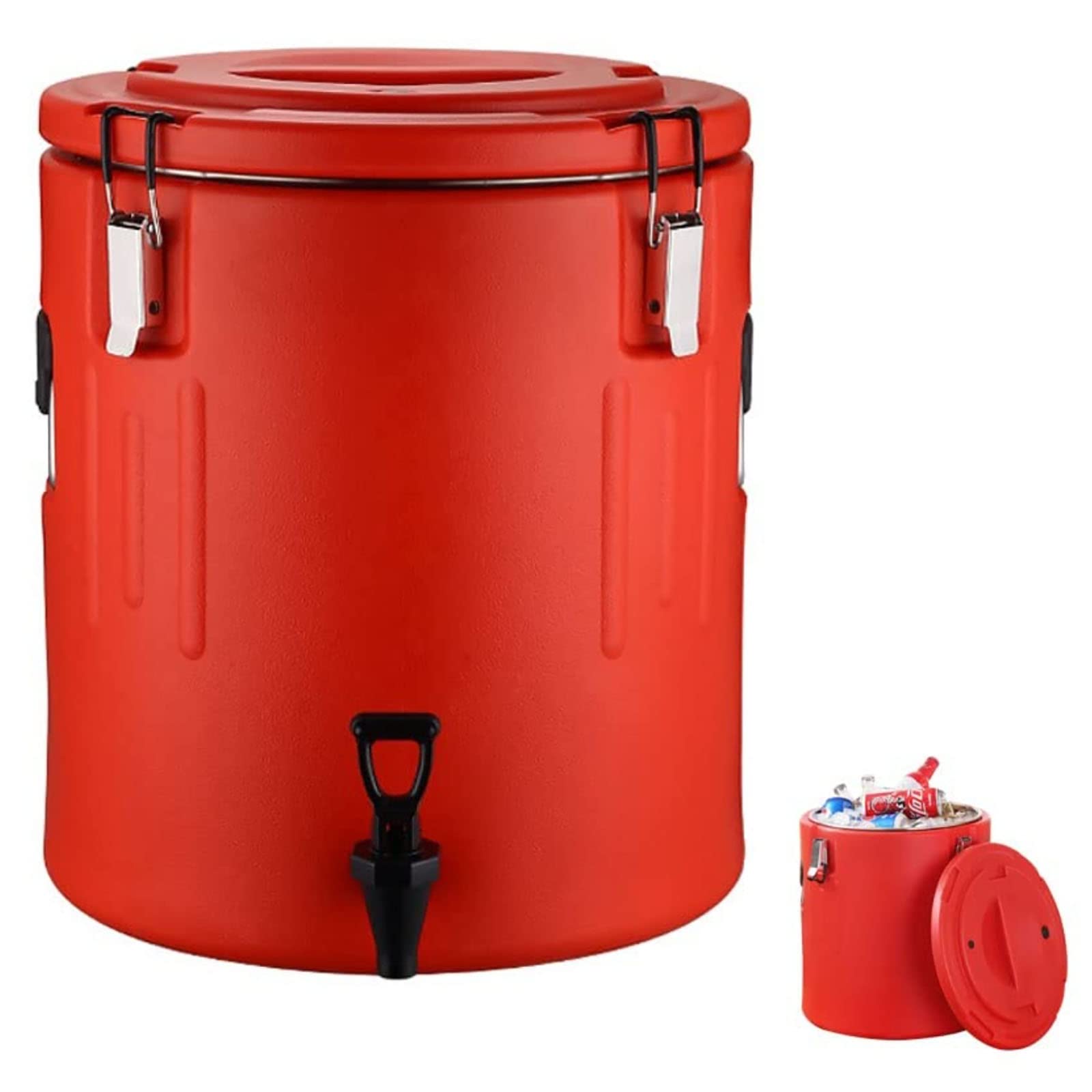 Dispensador de Agua Caliente y fría con Grifo, Termo para Catering, Aislado Durante 48 Horas, Termo Comercial para café (10 L)