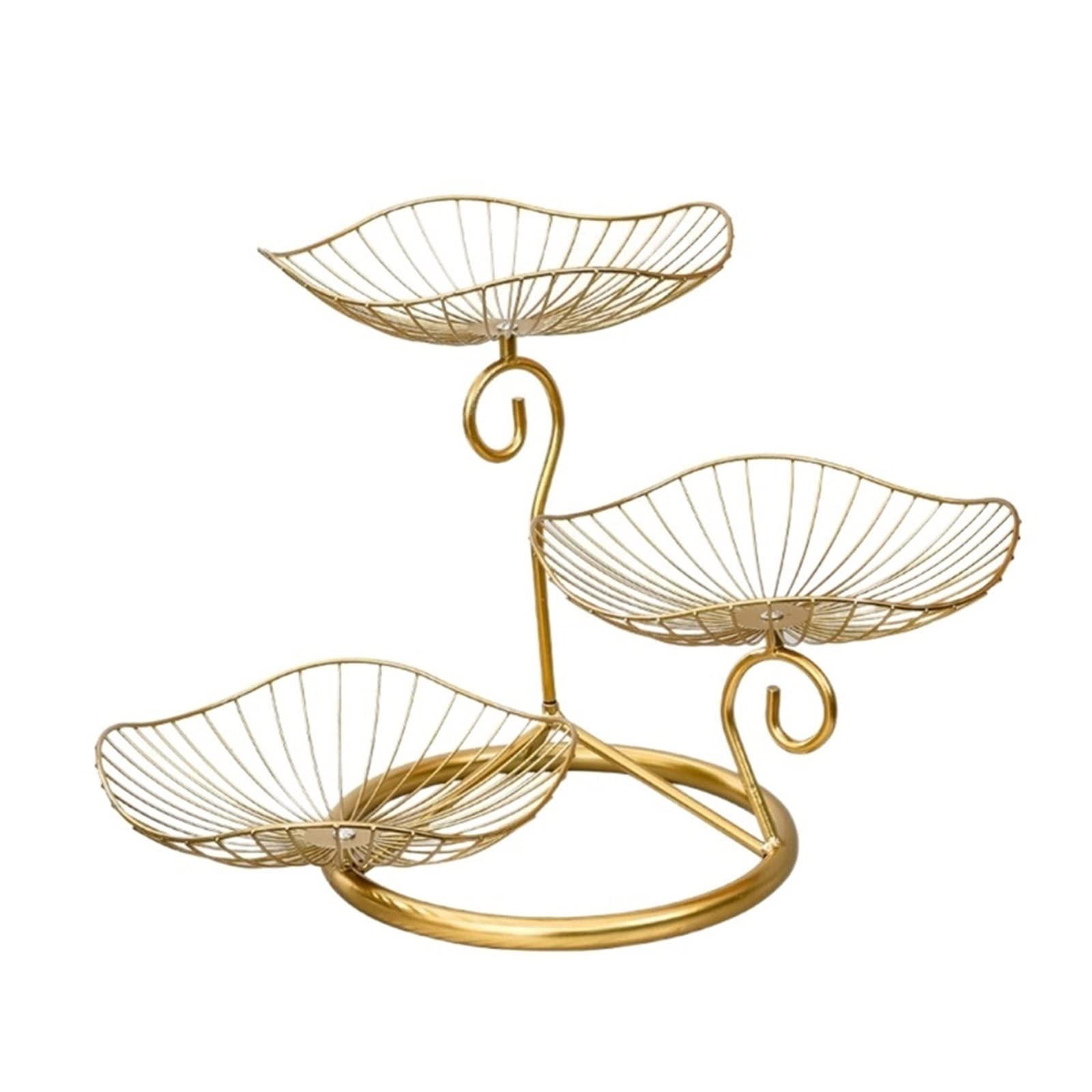 LKLNKVL Fresh Fruit Platter, Fruit and Vegetable Basket Rack Decorative Storage for Kitchens Dining Table Snack Plate Set