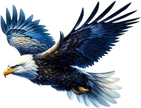 Eagle Car Decals 2PC Vinyl Bumper Stickers A-47