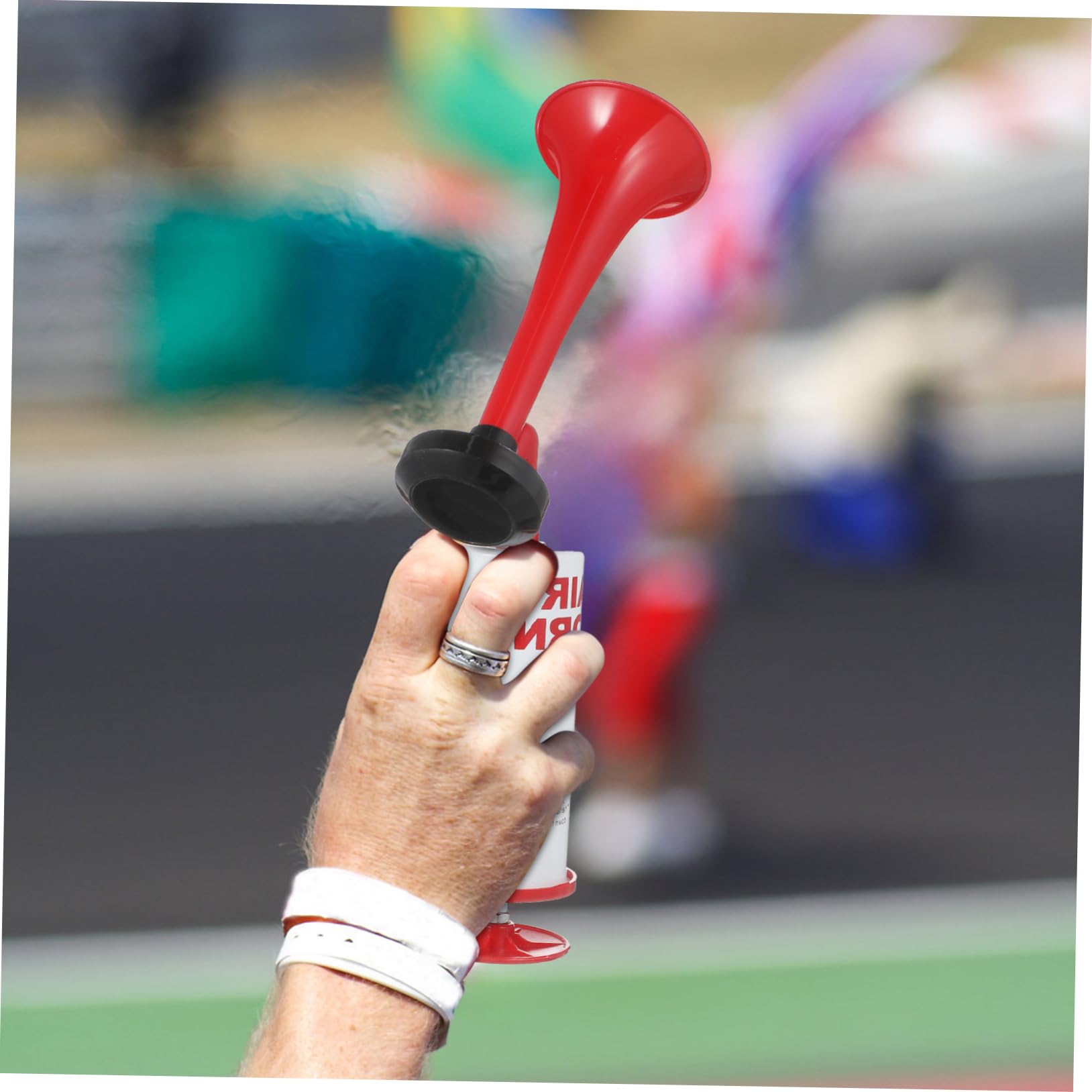 Toyvian 4stücke Hand-lufthorn Lautes Cheer Horn Für Sportveranstaltungen Manuelles Air Horn Für Fußballpartys Leicht Und Benutzerfreundlich Bunte Farben