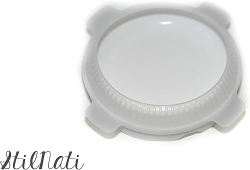 1 molde redondo de silicona Eclipse para mousses de color blanco, molde para hornear, pasteles de gasa de mousse, sartén, galletas, dulces, helado,