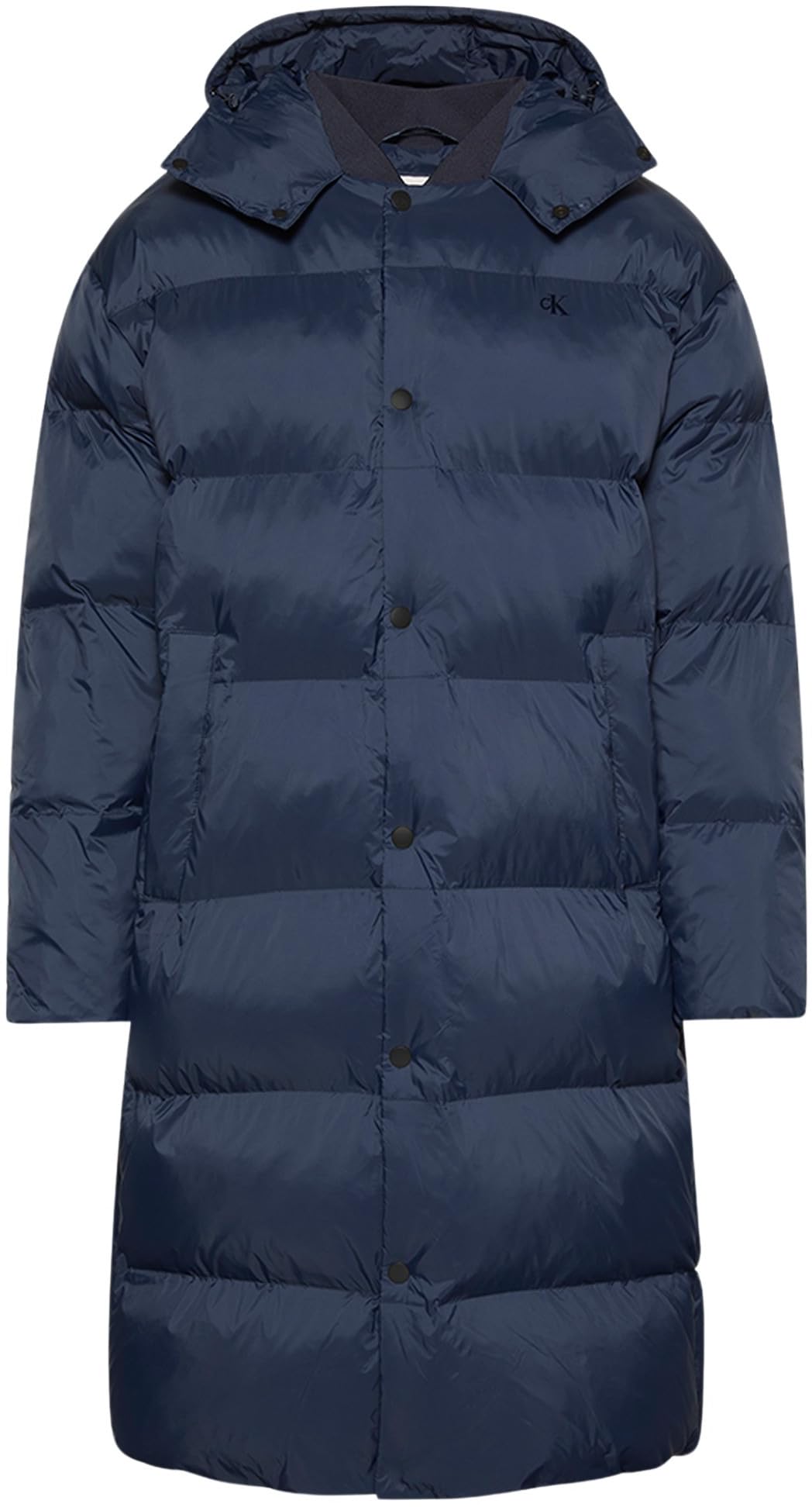 Calvin Klein Men's Hooded Nylon Puffer Coat - M - Dark Sapphire