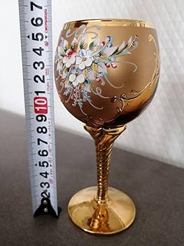 MURANO 特大 45.5㎝ ムラノ ハイエナメル ワイングラス 型 オブジェ MURANO 特大 45.5㎝ ムラノ ハイエナメル ワイングラス 型 オブジェ