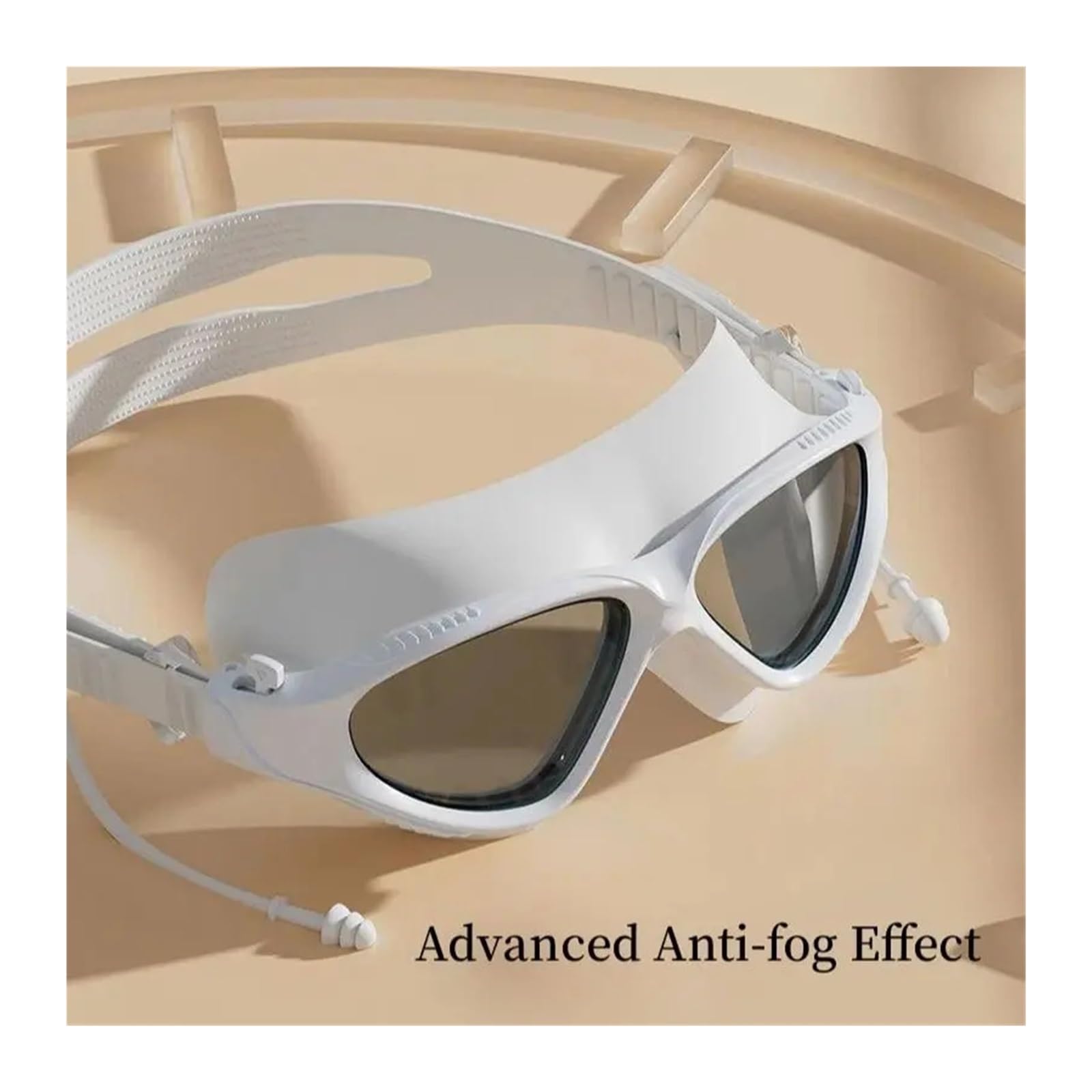 Buceo Máscara de Snorkel Gafas de natación Impermeables antivaho HD Profesionales para Hombres y Mujeres, Gafas de Buceo con Montura Grande, Juego de Tapones para los oídos