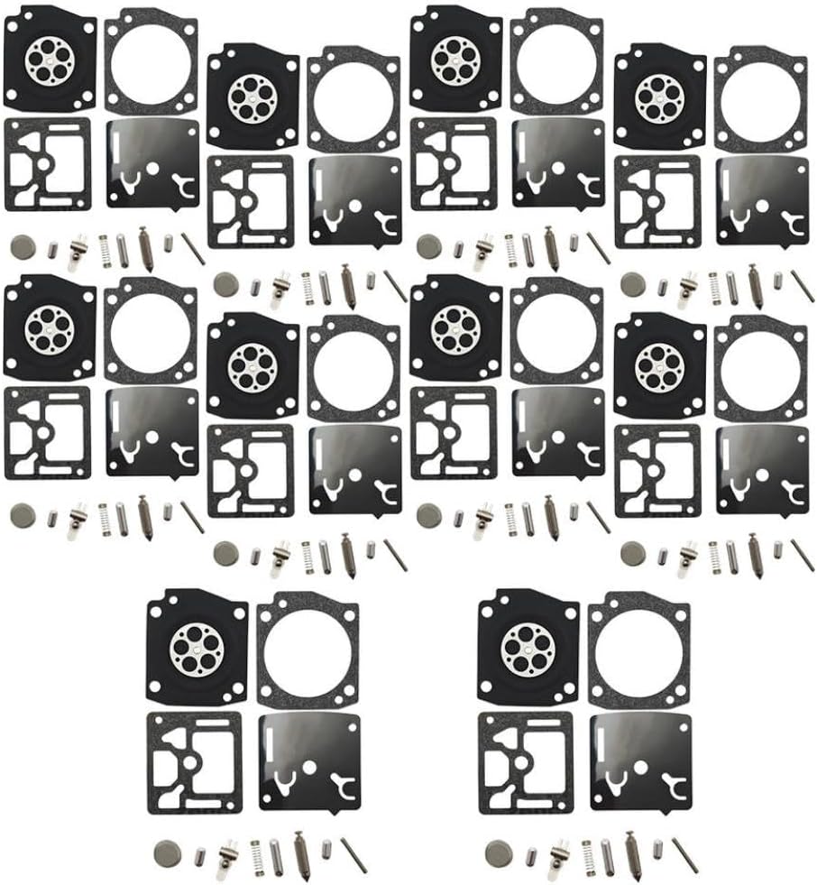 Carburetor Repair Diaphragm Kit 10pcs RB-122 Compatible With 340 345 346 353 350 346XP Chain Saw