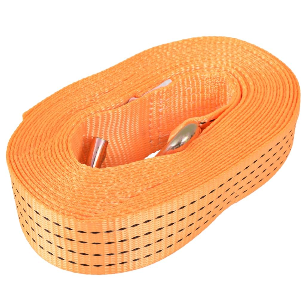 Cinghie di fissaggio a cricchetto, 10 pezzi, 2 tonnellate, 8 m x 50 mm, colore: arancione