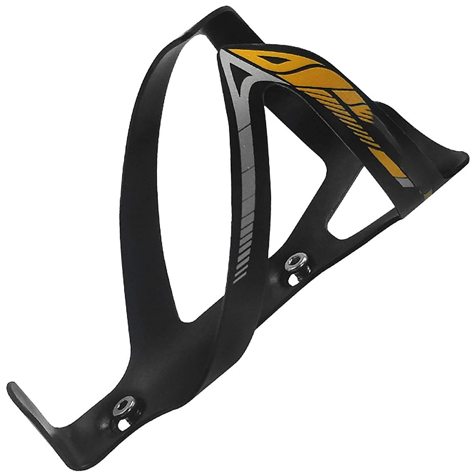 Porte-bouteille de vélo stable bouteille cage alliage d'aluminium bicyclette eau léger jaune 7,4 cm