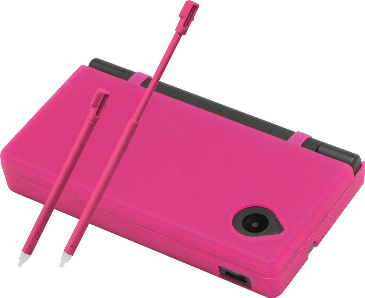 Hori Coque de protection en Silicone pour Nintendo DSi - avec 2 Stylets de taille ajustable - Rose - Accessoire Licence Officielle Nintendo DSi [Edizione: Francia]