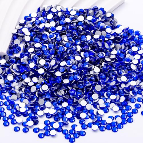 Image of Flatback Rhinestones Bulk, 14400PCS Sapphire Rhinestones for Clothes DIY Decoration Crafts, Sapphire, SS10, 2.7-2.9mm