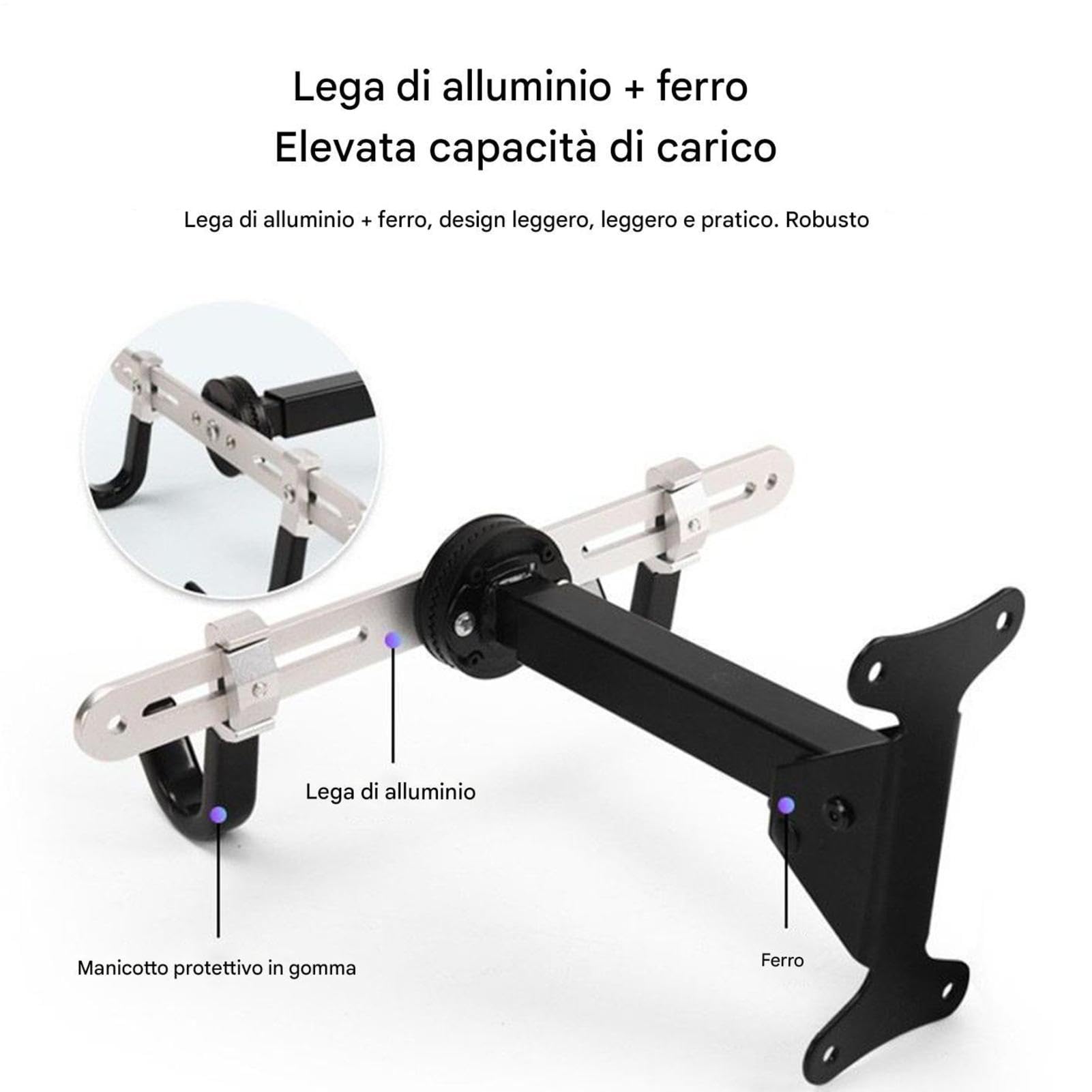 Wall Bike Rack - Adjustable, Heavy-Duty | Space-Saving, Indoor Display