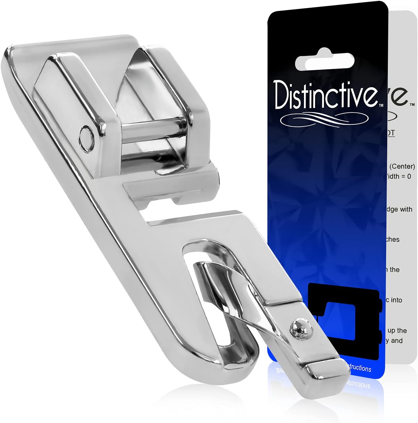 Distinctive Narrow Rolled Hem Sewing Machine Presser Foot Fits All Low Shank Snap