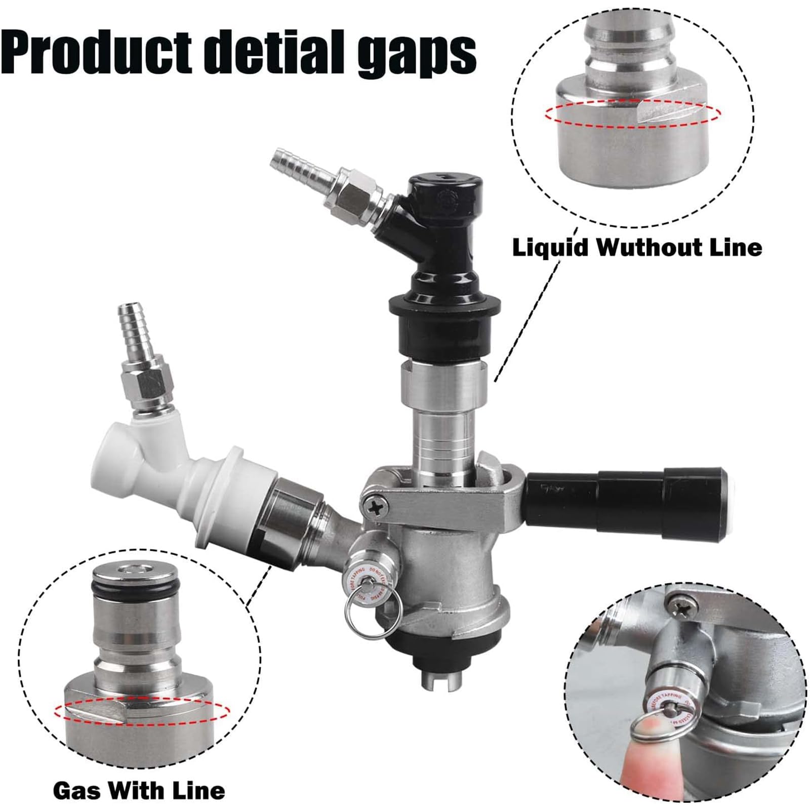 Conversion Set Sankey D Keg Coupler With Ball Lock Adapter - Complete ...