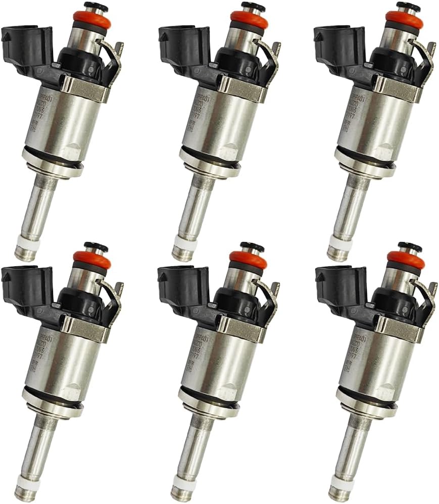 EPSIRMP 16450-R9P-A01 6pcs Set Fuel Injectors Compatible with Acura RLX MDX TLX 2014-2020 16010-R9P-305
