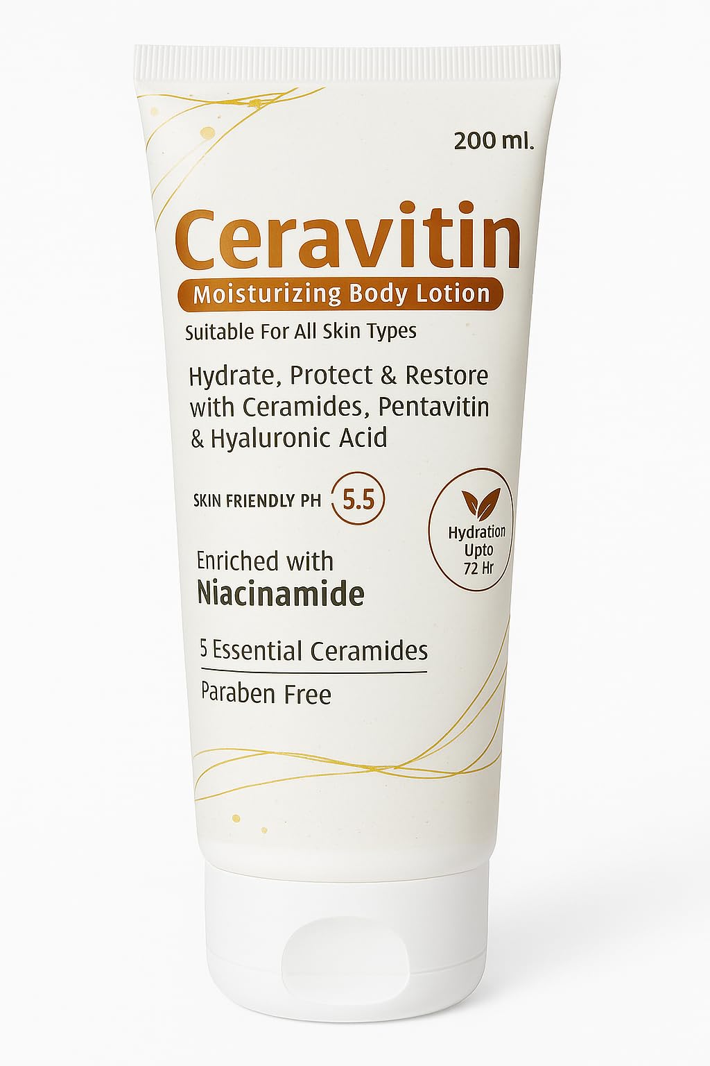 Ceravitin Moisturizing Body Lotion with Ceramides, Pentavitin, Hyaluronic Acid, 72Hr Hydration, All Skin Types, Paraben Free, 200ml-image-24