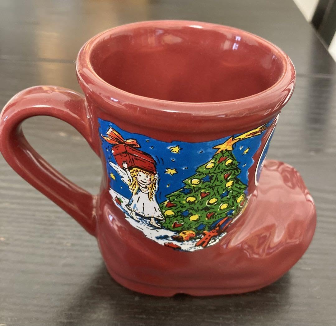 Amazon.co.jp: クリスマス サンタブーツのマグカップ（ドイツ