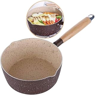 SJYDQ 18CM Maifan Pierre de nouilles soupe au lait poêlon antiadhésif Mini Ragoût Pan Pot soupe Gamme gaz Cuisinière à induction