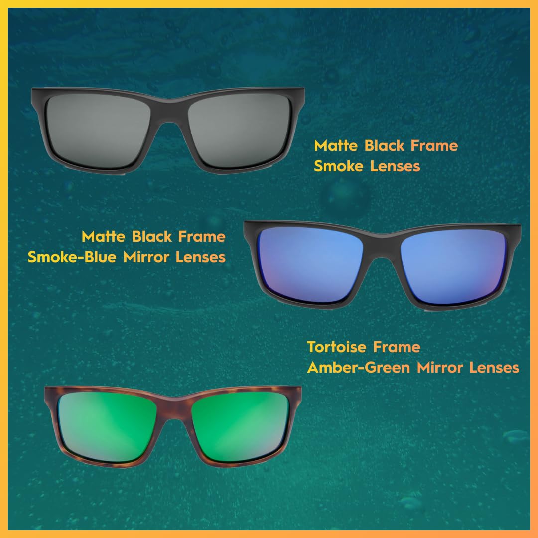 Flying Fisherman Freeline Lunettes de soleil polarisées avec blocage UV AcuTint pour la pêche et les sports de plein air