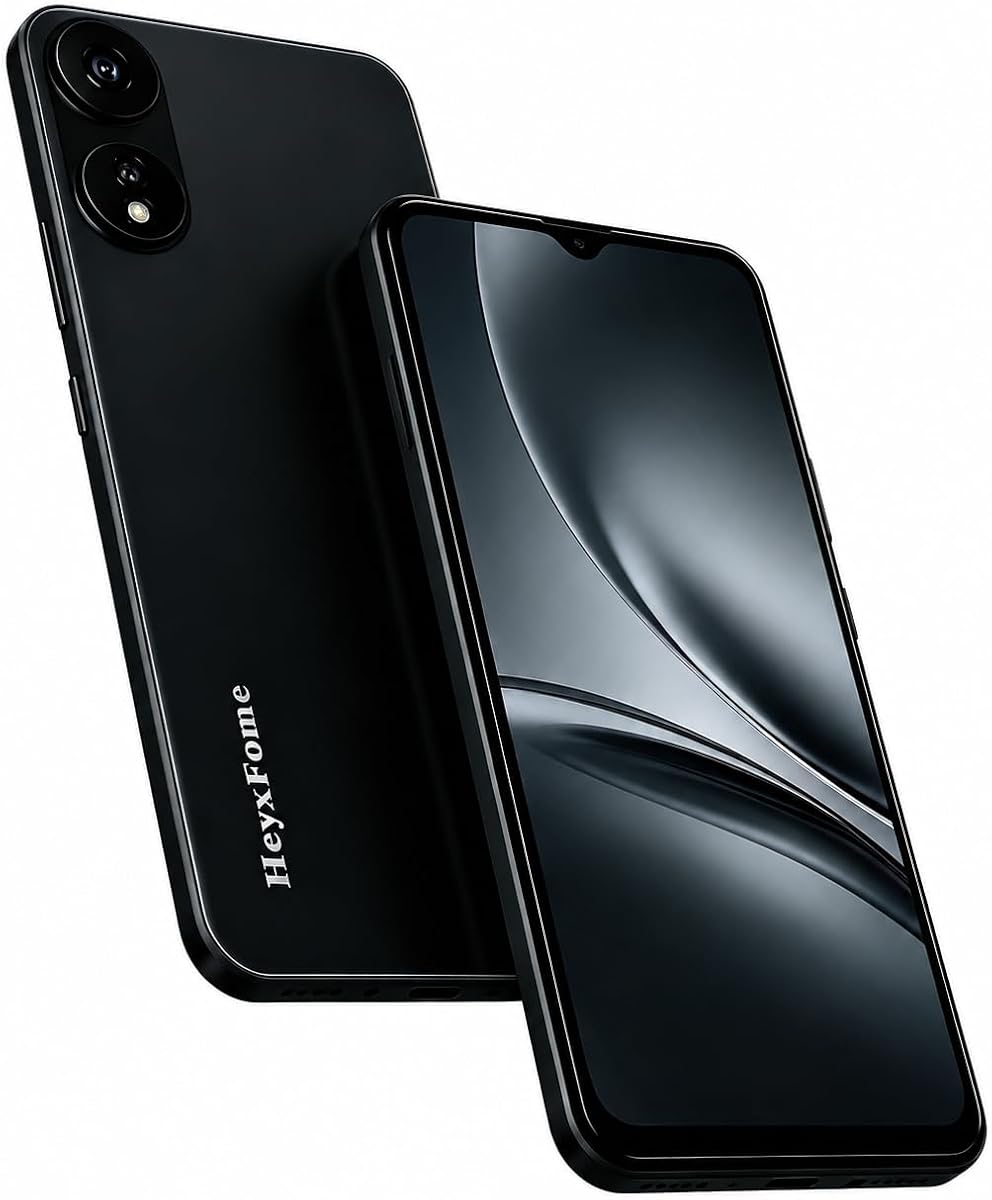 Android Phones Unlocked for T-Mobile, Android 12 Phone(2025), 6+16GB/256GB TF Octa Core, Dual SIM Unlocked Phones, 13MP Cell Phone, 6.5" HD+ Screen, 4G/GPS/Face ID US (Dark Black)