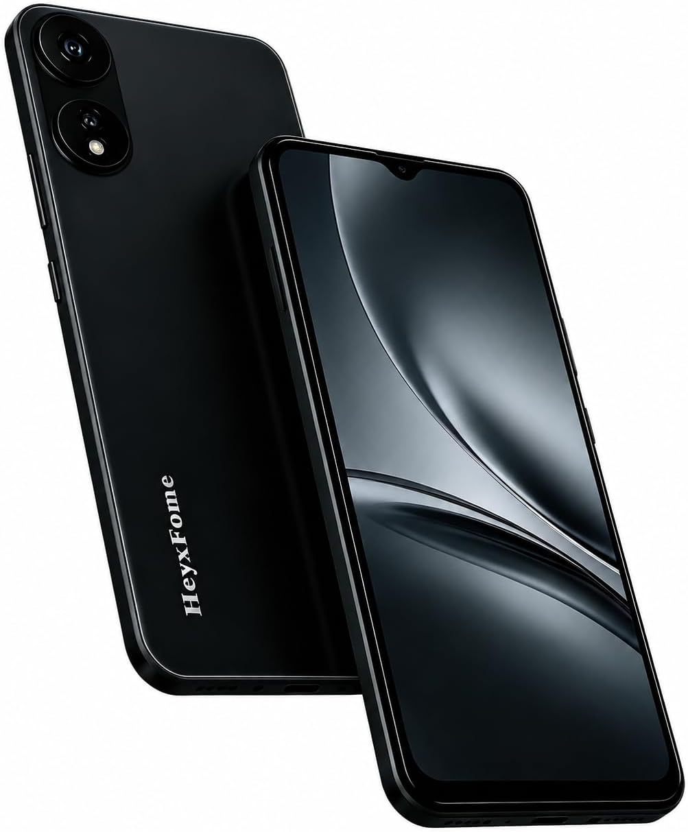 Android Phones Unlocked for T-Mobile, Android 12 Phone(2025), 6+16GB/256GB TF Octa Core, Dual SIM Unlocked Phones, 13MP Cell Phone, 6.5" HD+ Screen, 4G/GPS/Face ID US (Dark Black)