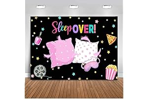 Sleepover Pillow Fight Backdrop Banner