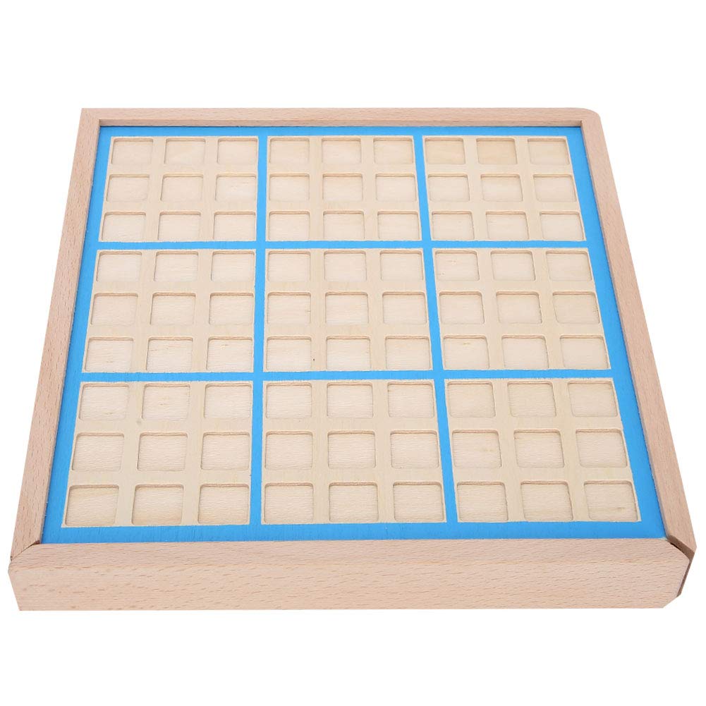 Garosa Juego de Mesa Sudoku de Madera con cajón y 81 Bloques de Madera Digitales para niños o Adultos, Rompecabezas de matemáticas, Juguetes educativos de Escritorio