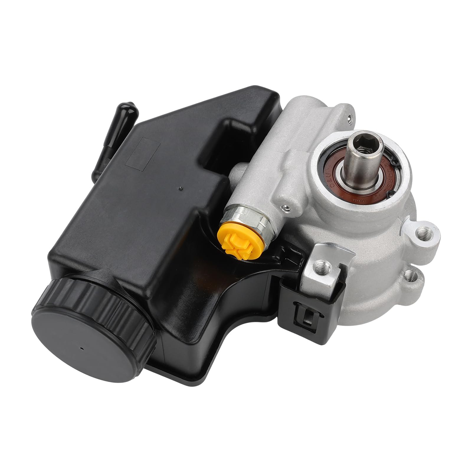 WMPHE Compatible with 902102-R Power Steering Pump with Reservoir GM Natural Saginaw TC Series 902102R Aluminum Type II