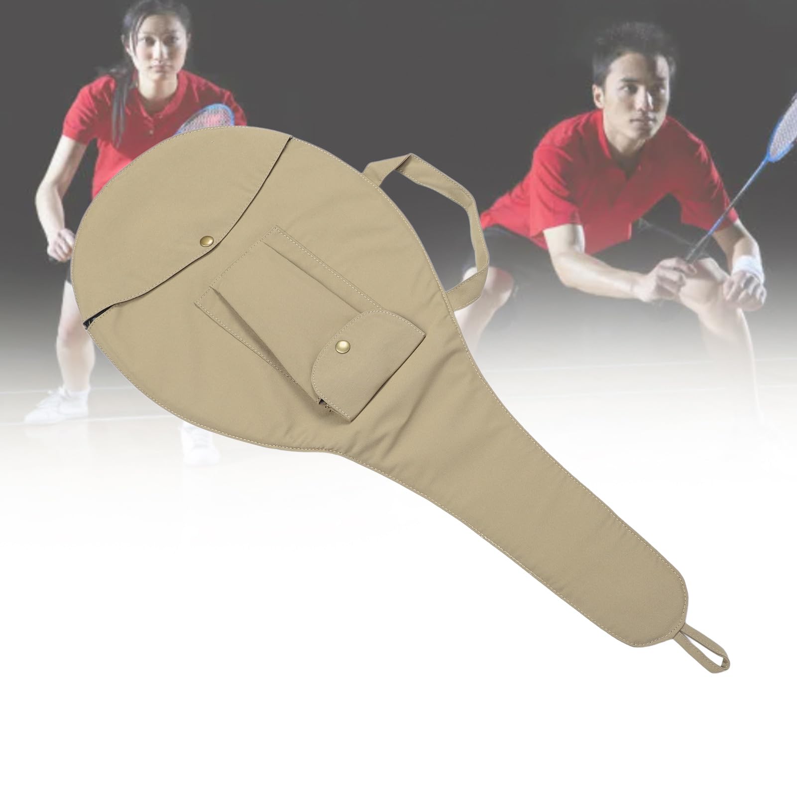 Copri racchetta da tennis unisex Borsa per racchetta da tennis singola con tracolla regolabile in tela