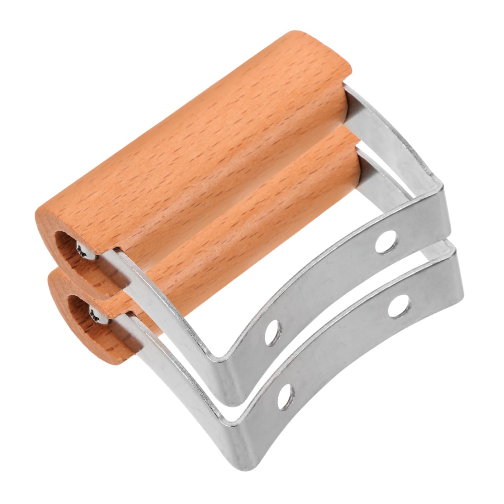 SHOWERORO 2pcs Wooden Pot Handles Replacement Ergonomic Design for Comfortable Installation and Maintenance for Kitchen Cookware and Pressure Cookers Wooden Accessories