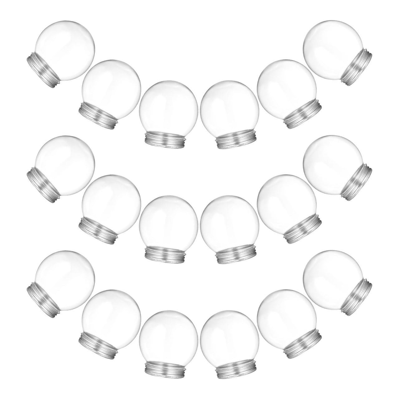 Globos de nieve plásticos transparentes para recuerdos de fiestas navideñas y regalos DIY