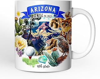 OrnamentallyYou Artistic Arizona State Themes and Landmarks Mug