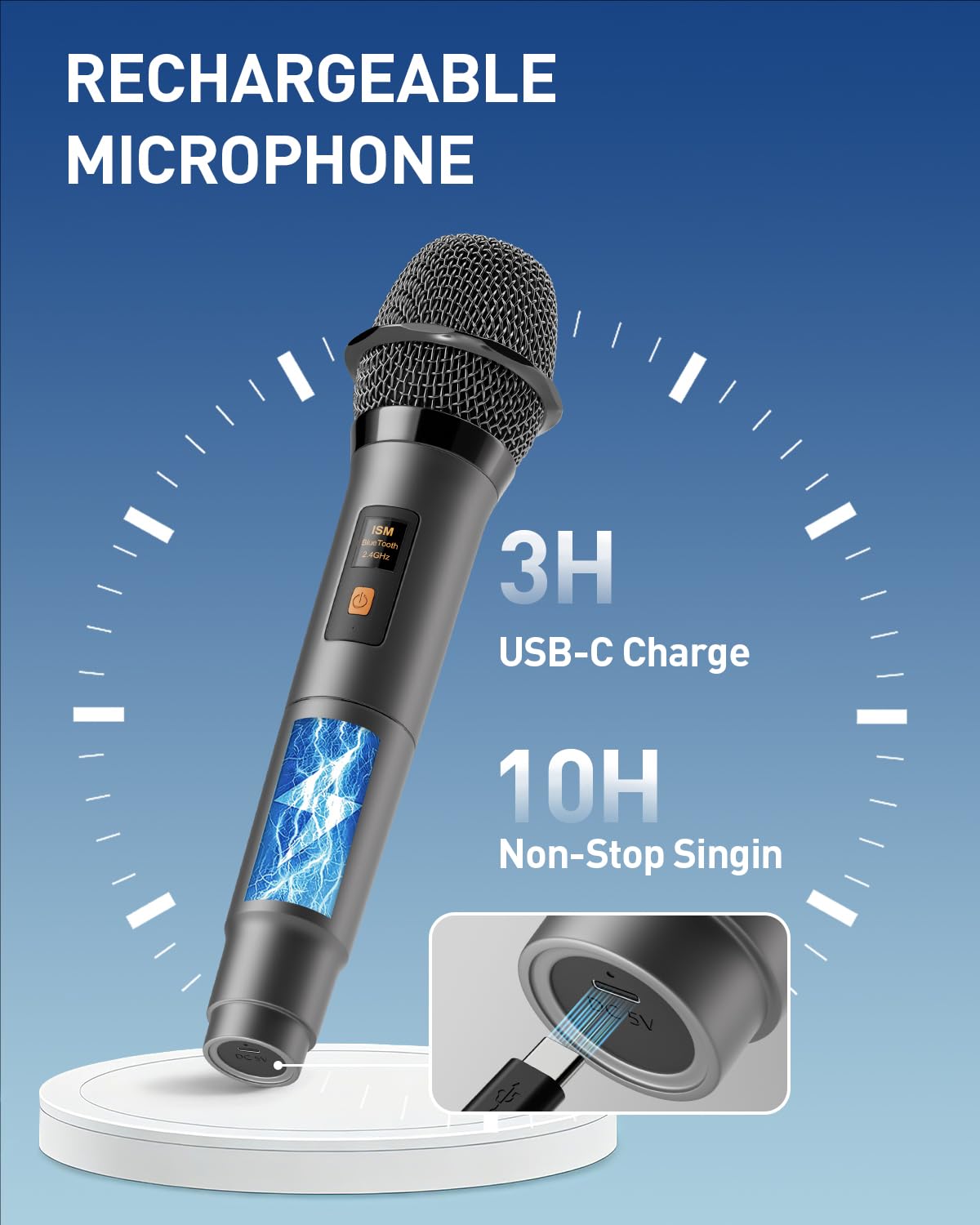Wowstar Áquina De Karaoke Con 2 Micrófonos: Altavoz Bluetooth Portátil Y , Sistema PA Luces, Soporta Tarjeta Tws/tf/usb/aux Para Subwoofers Fiesta En Casa, Adultos Niños, M