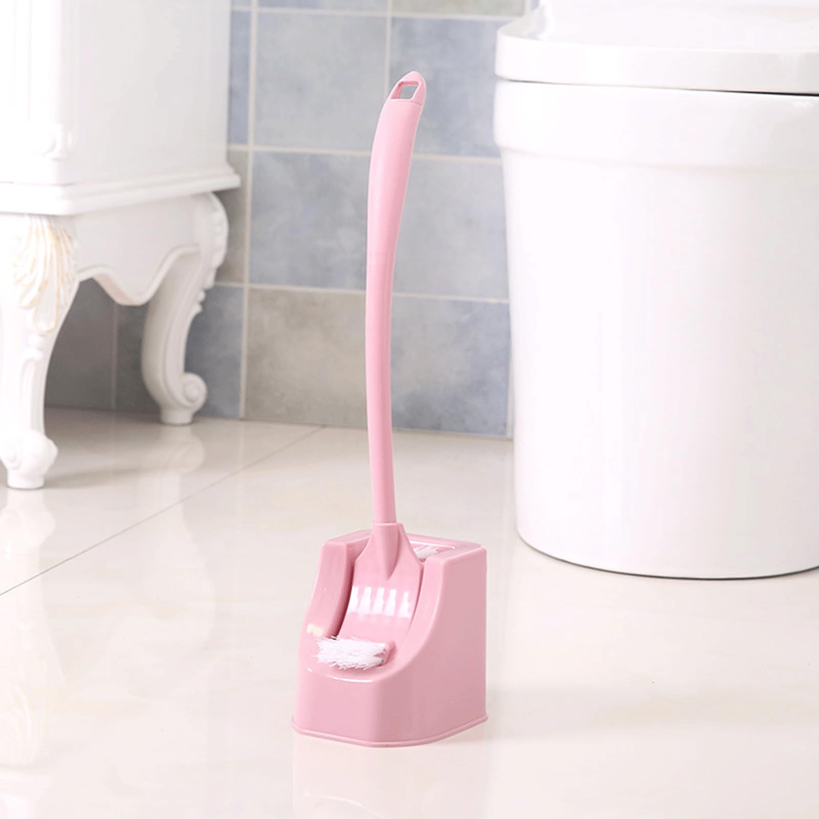 Juego de cepillos de agua con mango largo y cepillo de inodoro de base de doble cara para limpieza de baño Scovolino por cepillo de inodoro de agua para una higiene eficaz y fácil de usar.