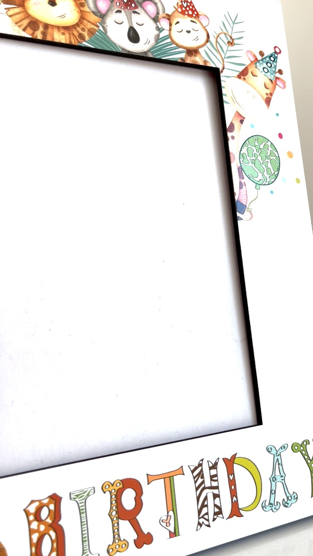 BELLA BUSTA My 1st Birthday Picture Frame - UV Print Wood Frame For Baby Boy Or Girl, 5x7 Vertical - View #2