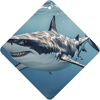 Car Air Fresheners Lavender Hanging Scented Cards Ocean Shark Air Freshener for Car Aromatherapy Tablets Interior Decor Hanging Air Freshener Cars Mirror Decor
