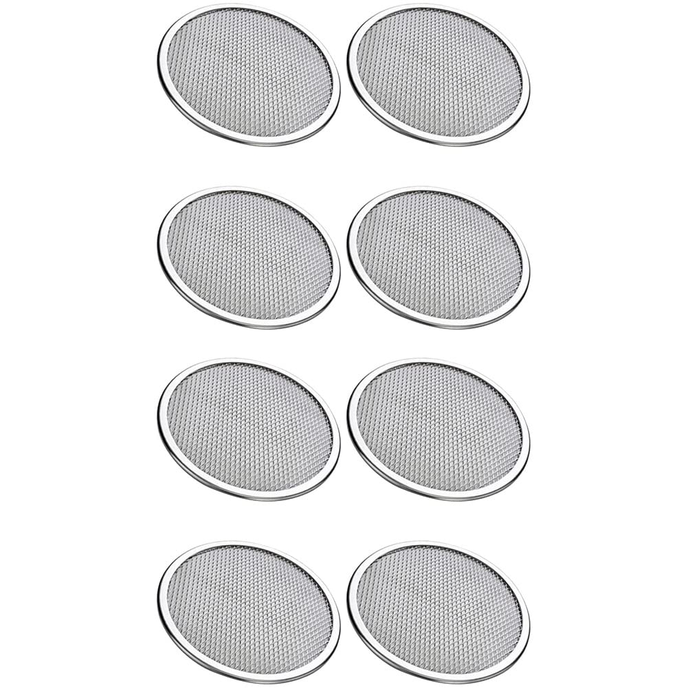 CTRLZS 8 Pack Sprouting Screen Lids, Stainless Steel Lid Screen for 86Mm Regular Mouth Jar(Ring Not Included)