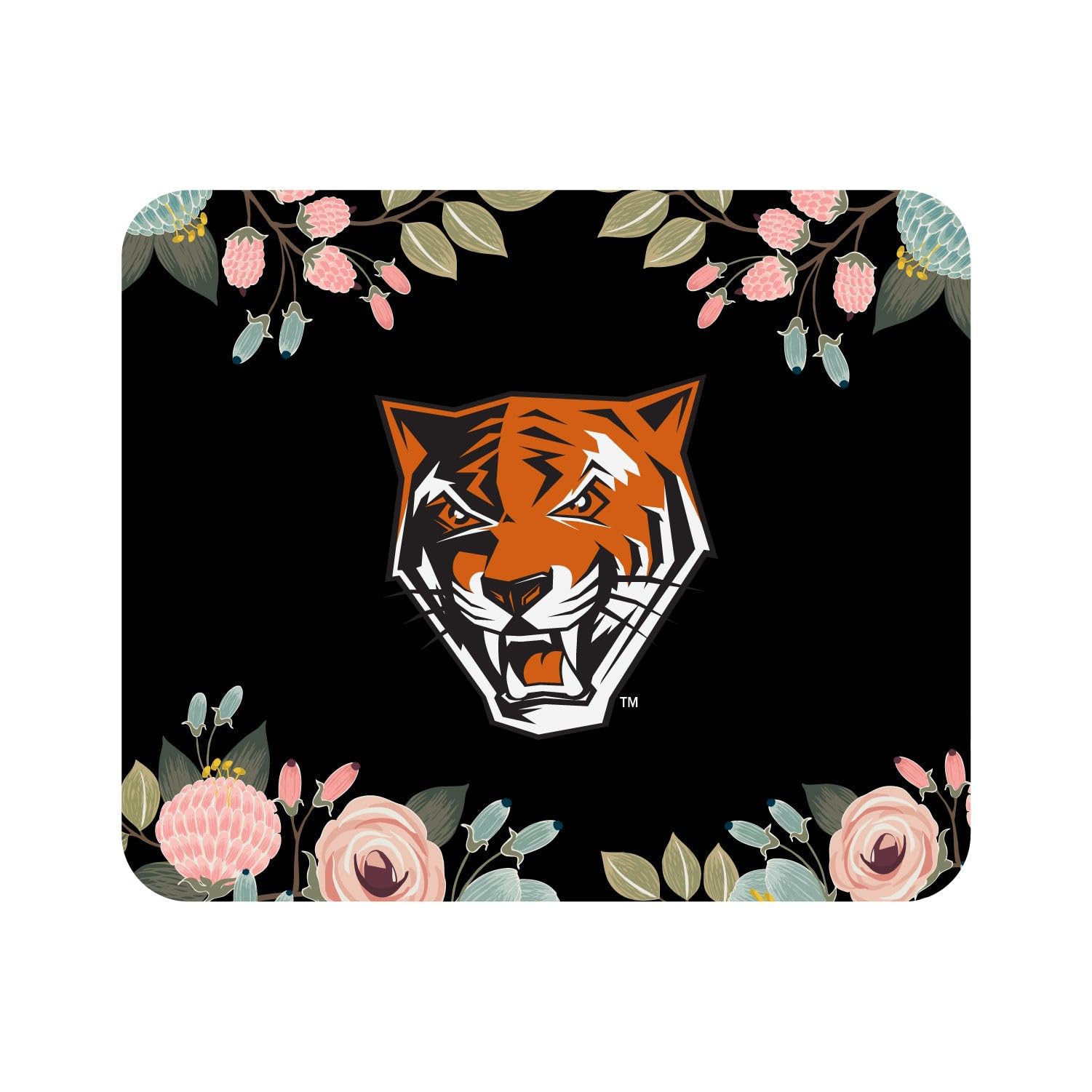 Mouse Pad, Fabric, Buffalo State College Standard/Floral Pink