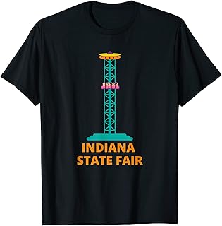 Indiana State Fair Tower Drop Amusement Park Ride T-Shirt