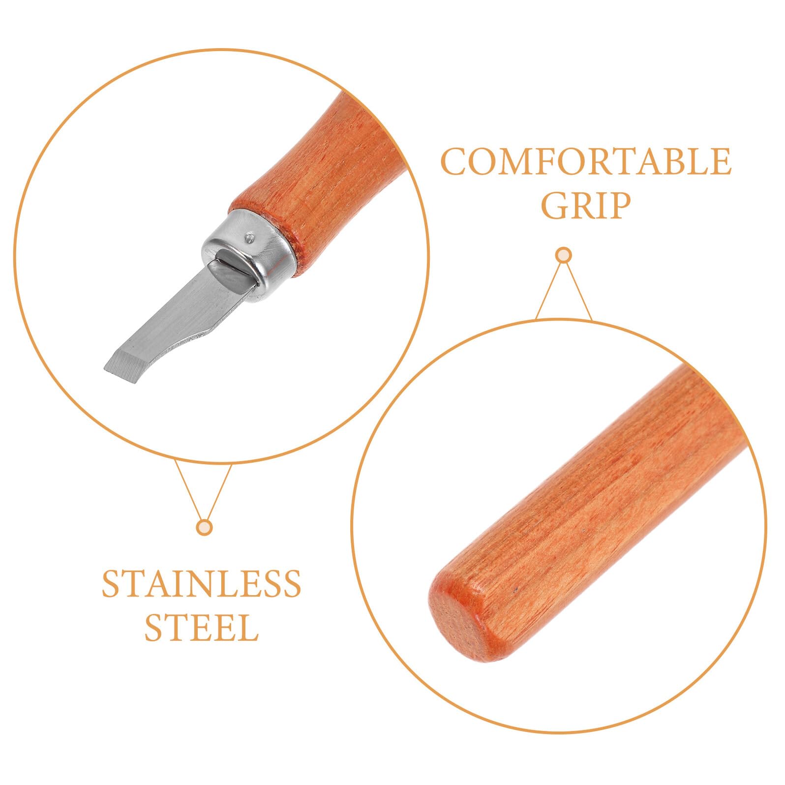 Cinceles para Tallar Madera 1 Set de Madera y Acero Inoxidable