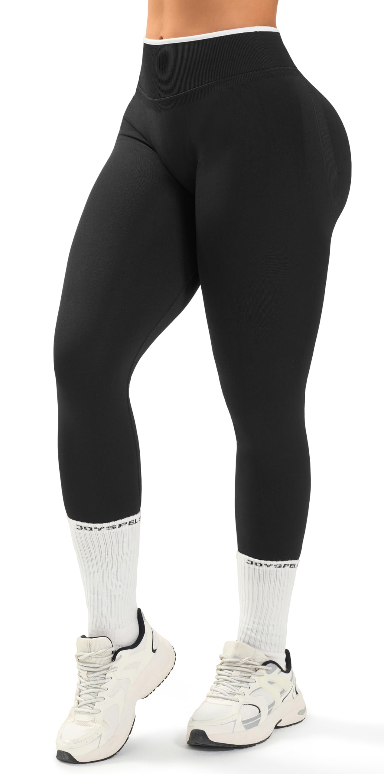 JOYSPELS Sport Scrunch Leggings Damen, High Waist Blickdicht Gym Sporthose Lang Yogahose Po Push Up Seamless Sportleggins