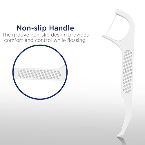 Miniatura 5 de Fremouth Hilo dental de ortodoncia para aparatos ortopédicos - Púas de hilo dental Ortho, 100 unidades (paquete de 5), con un estuche de viaje