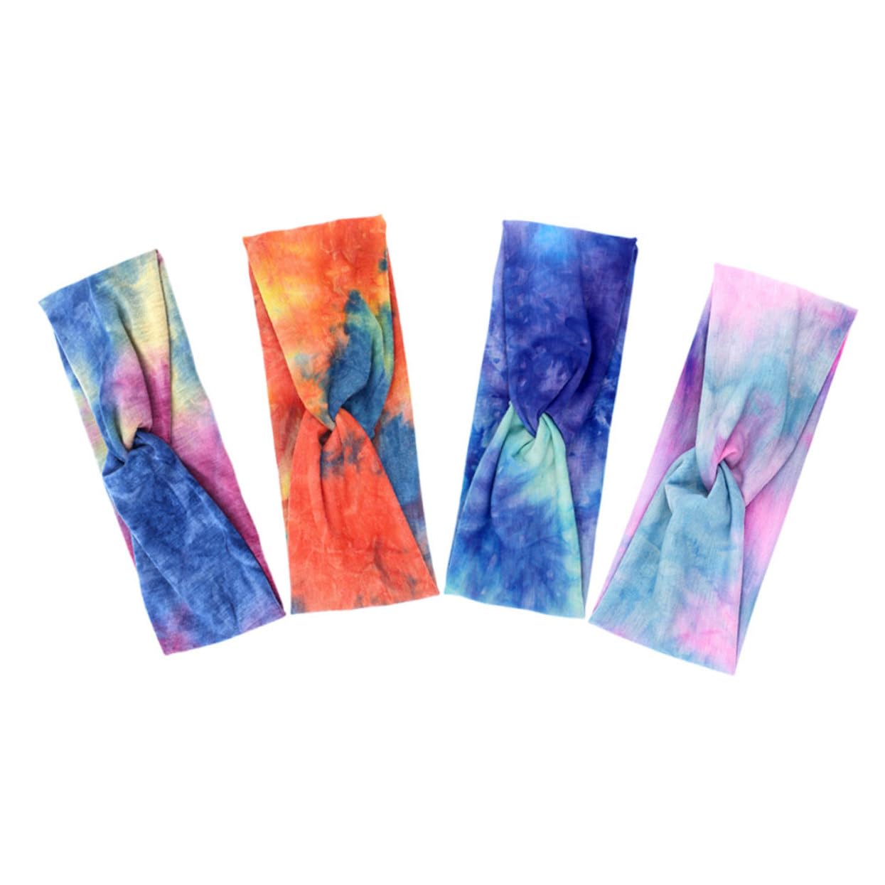 Healeved Bandeau de Sport Bandana Headband Yoga Accessoires Accessoire de Yoga Accessoires Head Band Bandeau tie-Dye de Remise en Forme de Course Polyester
