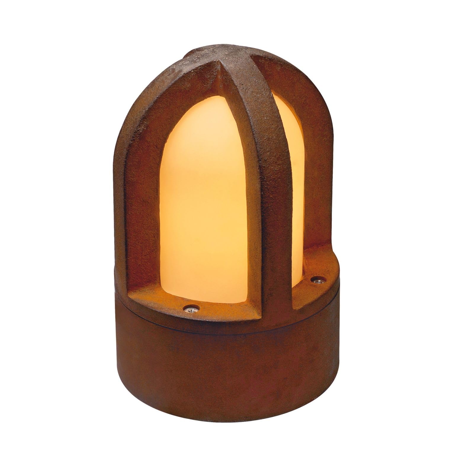 SLV RUSTY CONE 24 lampe sur pied extérieure E14 acier rouillé FeCSi IP54 Ø15cm H24cm – éclairage décoratif pour jardin, terrasse, allées – style unique, ampoule non incluse