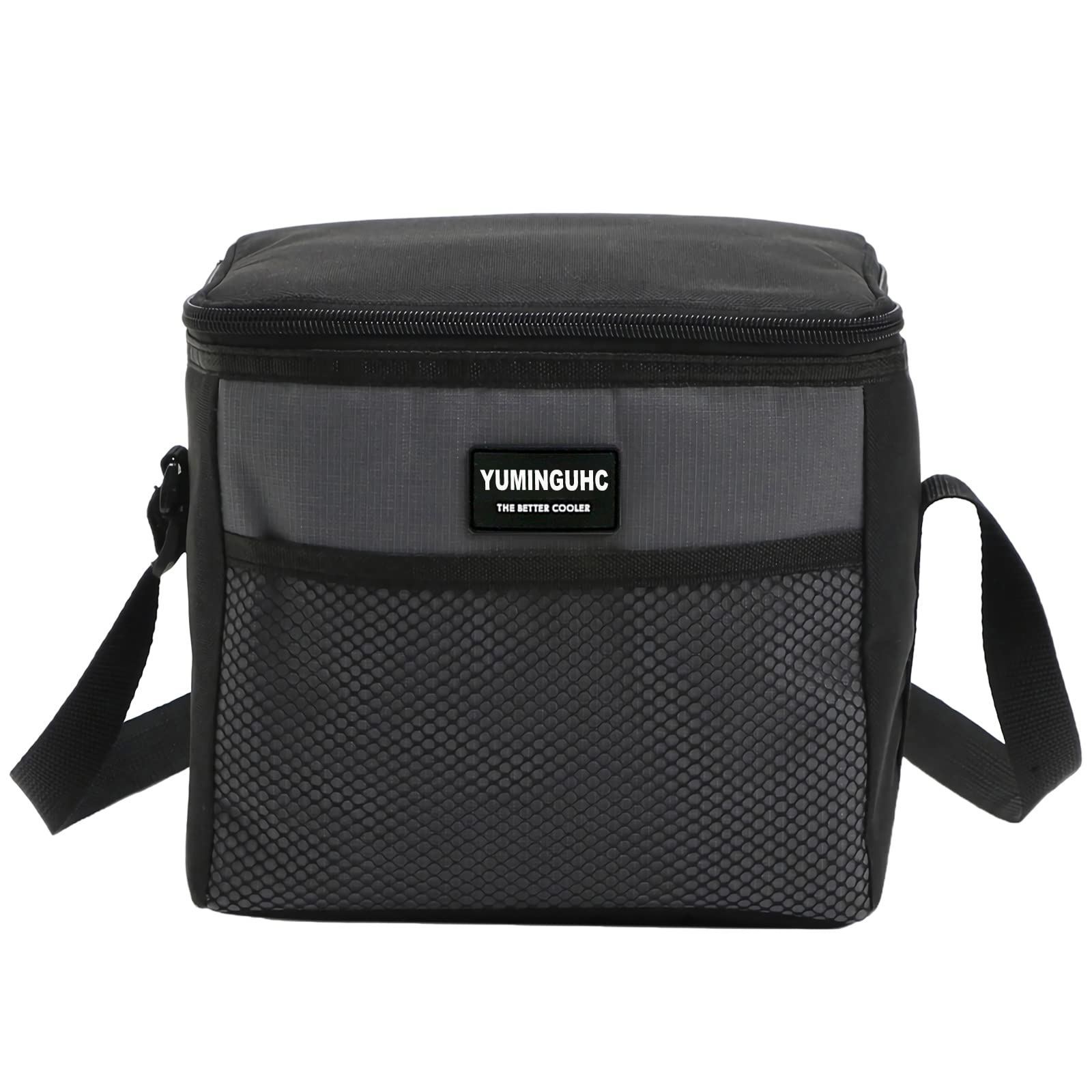 Lonchera térmica reutilizable de 5 L para hombres y mujeres, bolsa térmica para adultos, niños, trabajo, escuela, picnic (gris)