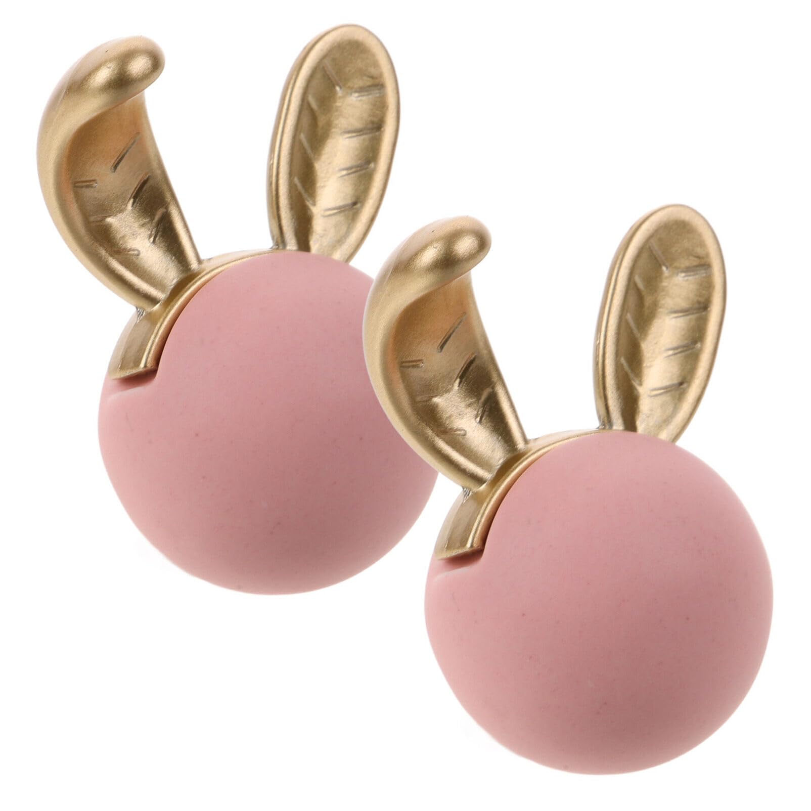 Boutons de tiroir lapin en céramique à trou unique, poignée décorative originale pour commode