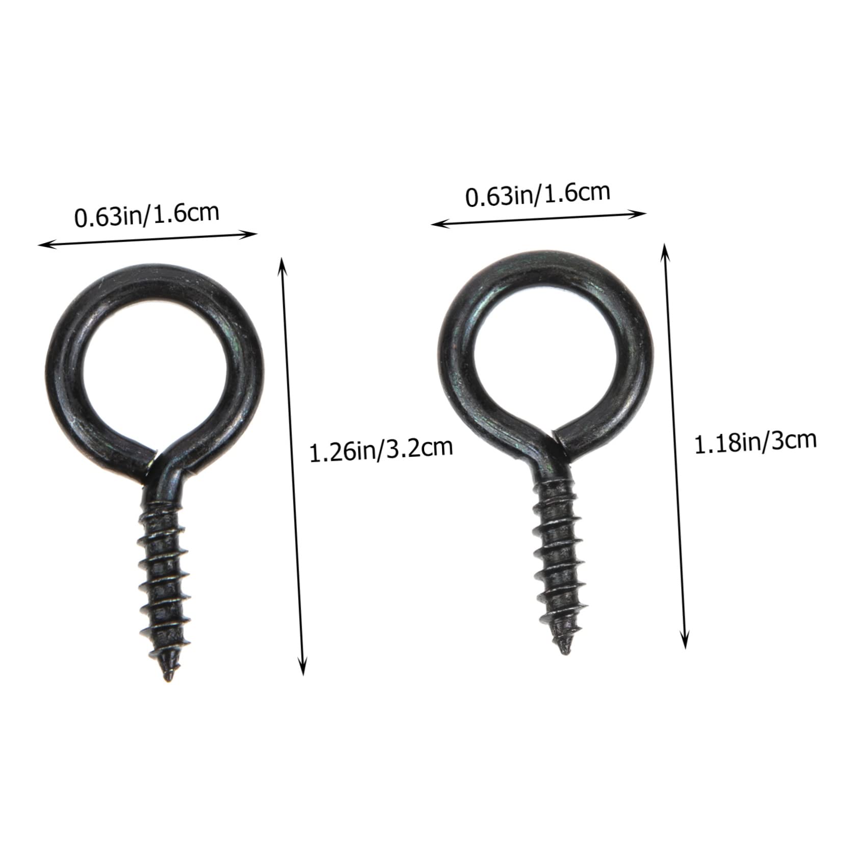 FUNOMOCYA 30Pcs Heavy Duty Self Tapping Screw Eyes for Indoor Outdoor Use for Organizing Kitchen Utensils Towels and More Easy Installation