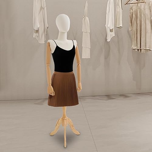 Miniatura 6 de Maniquí femenino con soporte de trípode ajustable, cuerpo de maniquí de costura para mujer de 61 a 79 pulgadas, cuerpo de maniquí de costura con