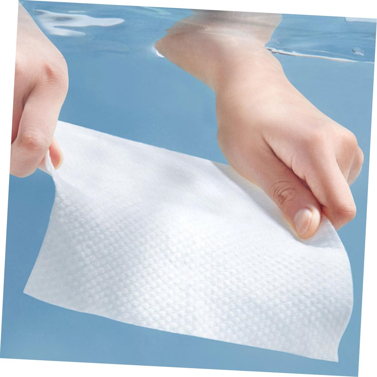 VALICLUD Salviette Viso in Cotone Monouso per Rimozione Trucco e Pulizia Quotidiana, 600g, Bianche, Morbide e Portatili