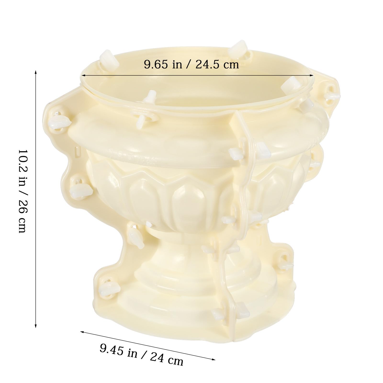 Stampo Flessibile e Facile da Usare in Plastica Riutilizzabile per Vaso di Fiori Stile Europeo per Fai da Te e Artigianato Manuale